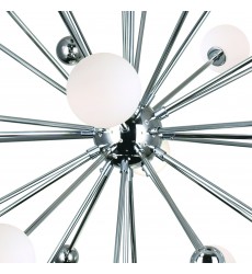  Element 17 Light Chandelier With Polished Nickel Finish (1125P39-17-613) - CWI