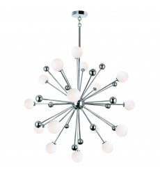  Element 17 Light Chandelier With Polished Nickel Finish (1125P39-17-613) - CWI