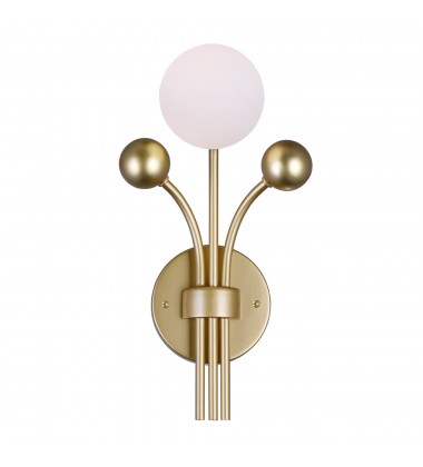 Element 1 Light Wall Light With Sun Gold Finish (1125W8-1-268) - CWI Element 1 Light Wall Light With Sun Gold Finish (1125W8-1-268) - CWI