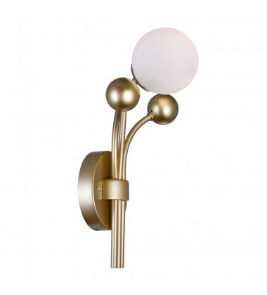 Element 1 Light Wall Light With Sun Gold Finish (1125W8-1-268) - CWI Element 1 Light Wall Light With Sun Gold Finish (1125W8-1-268) - CWI