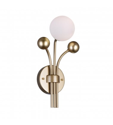 Element 1 Light Wall Light With Sun Gold Finish (1125W8-1-268) - CWI Element 1 Light Wall Light With Sun Gold Finish (1125W8-1-268) - CWI