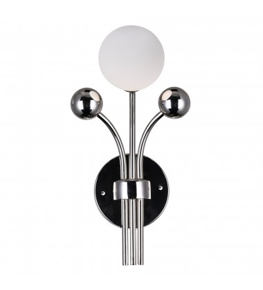 Element 1 Light Wall Light With Polished Nickel Finish (1125W8-1-613) - CWI Element 1 Light Wall Light With Polished Nickel Finish (1125W8-1-613) - CWI