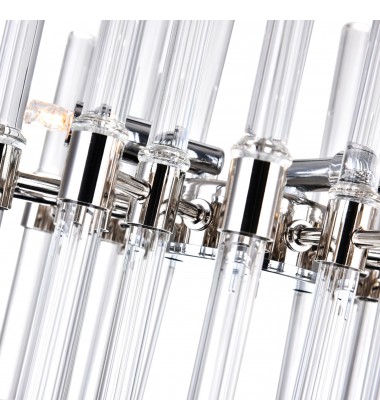  Miroir 6 Light Mini Chandelier With Polished Nickel Finish (1137P10-3-613) - CWI