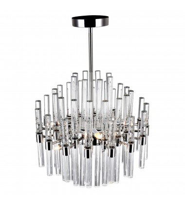 Miroir 8 Light Chandelier With Polished Nickel Finish (1137P16-8-613) - CWI Miroir 8 Light Chandelier With Polished Nickel Finish (1137P16-8-613) - CWI