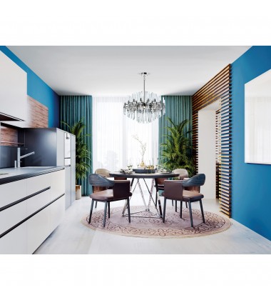  Miroir 10 Light Chandelier With Polished Nickel Finish (1137P26-10-613) - CWI