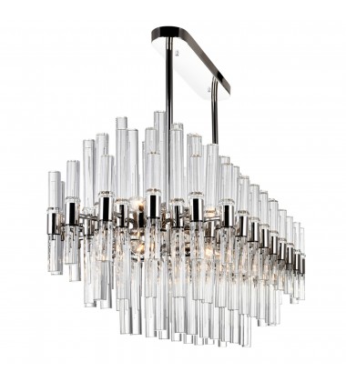  Miroir 16 Light Pool Table Light With Polished Nickel Finish (1137P40-16-613) - CWI