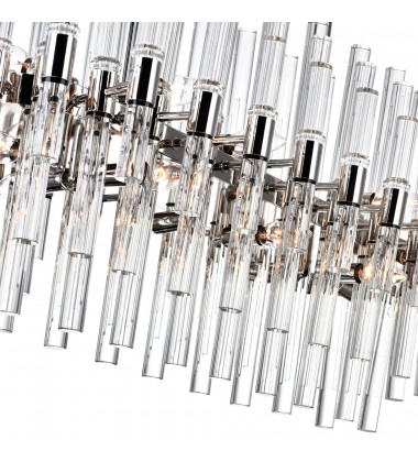  Miroir 16 Light Pool Table Light With Polished Nickel Finish (1137P40-16-613) - CWI