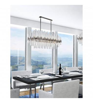  Miroir 16 Light Pool Table Light With Polished Nickel Finish (1137P40-16-613) - CWI