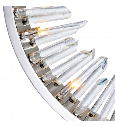  Spiked 9 Light Chandelier With Polished Nickel Finish (1142P26-9-613) - CWI