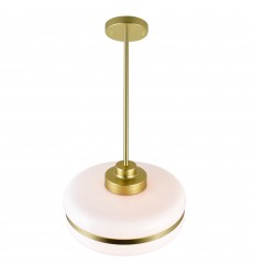  Elementary 1 Light Down Pendant With Pearl Gold Finish (1143P12-1-270) - CWI