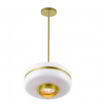 Elementary 1 Light Down Pendant With Pearl Gold Finish (1143P12-1-270) - CWI Elementary 1 Light Down Pendant With Pearl Gold Finish (1143P12-1-270) - CWI