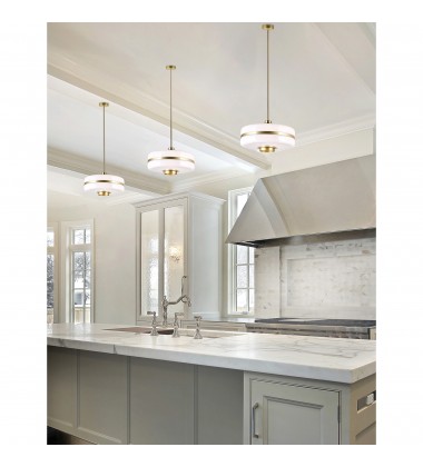 Elementary 1 Light Down Pendant With Pearl Gold Finish (1143P12-1-270) - CWI Elementary 1 Light Down Pendant With Pearl Gold Finish (1143P12-1-270) - CWI