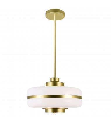 Elementary 1 Light Down Pendant With Pearl Gold Finish (1143P12-1-270) - CWI Elementary 1 Light Down Pendant With Pearl Gold Finish (1143P12-1-270) - CWI
