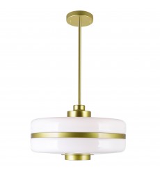  Elementary 1 Light Down Pendant With Pearl Gold Finish (1143P16-1-270) - CWI