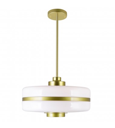  Elementary 1 Light Down Pendant With Pearl Gold Finish (1143P16-1-270) - CWI