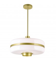  Elementary 1 Light Down Pendant With Pearl Gold Finish (1143P16-1-270) - CWI