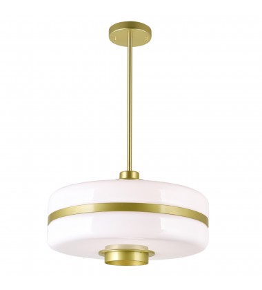 Elementary 1 Light Down Pendant With Pearl Gold Finish (1143P16-1-270) - CWI Elementary 1 Light Down Pendant With Pearl Gold Finish (1143P16-1-270) - CWI