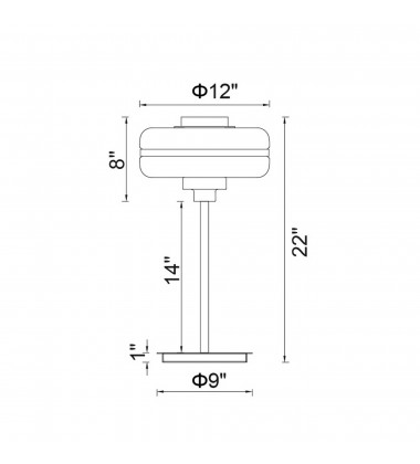 Elementary 1 Light Table Lamp With Pearl Gold Finish (1143T12-1-270) - CWI Elementary 1 Light Table Lamp With Pearl Gold Finish (1143T12-1-270) - CWI