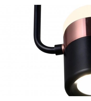  Moxie LED Down Mini Pendant with Black Finish (1147P6-1-101) - CWI Lighting