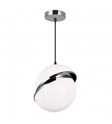 Gemini 1 Light Mini Pendant With Polished Nickel Finish (1148P10-1-613) - CWI  Gemini 1 Light Mini Pendant With Polished Nickel Finish (1148P10-1-613) - CWI