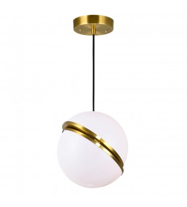 Gemini 1 Light Mini Pendant With Brass Finish (1148P10-1-624) - CWI  Gemini 1 Light Mini Pendant With Brass Finish (1148P10-1-624) - CWI