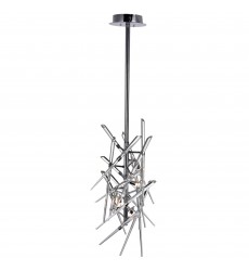  Icicle 5 Light Mini Chandelier With Chrome Finish (1154P13-5-601) - CWI