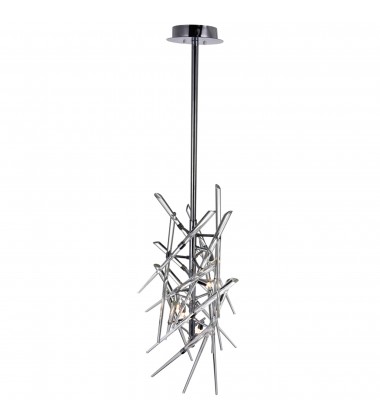  Icicle 5 Light Mini Chandelier With Chrome Finish (1154P13-5-601) - CWI
