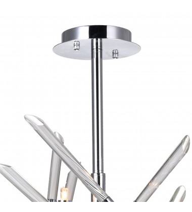  Icicle 5 Light Mini Chandelier With Chrome Finish (1154P13-5-601) - CWI