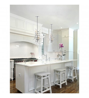  Icicle 5 Light Mini Chandelier With Chrome Finish (1154P13-5-601) - CWI