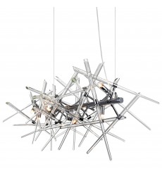 Icicle 9 Light Chandelier With Chrome Finish (1154P37-9-601) - CWI