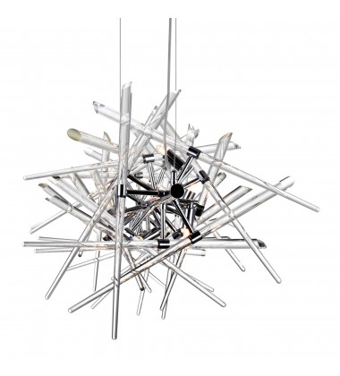  Icicle 9 Light Chandelier With Chrome Finish (1154P37-9-601) - CWI
