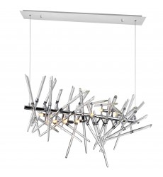  Icicle 9 Light Chandelier With Chrome Finish (1154P37-9-601) - CWI