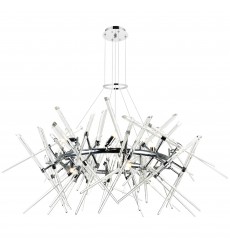  Icicle 12 Light Chandelier With Chrome Finish (1154P42-12-601-R) - CWI