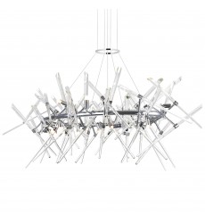  Icicle 12 Light Chandelier With Chrome Finish (1154P43-12-601-O) - CWI
