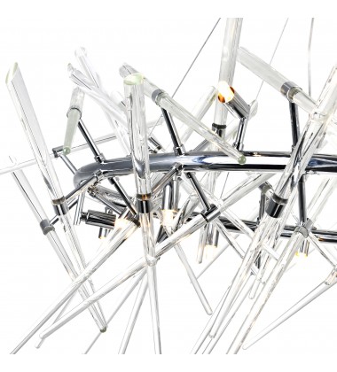 Icicle 12 Light Chandelier With Chrome Finish (1154P43-12-601-O) - CWI