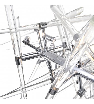  Icicle 12 Light Chandelier With Chrome Finish (1154P43-12-601-O) - CWI