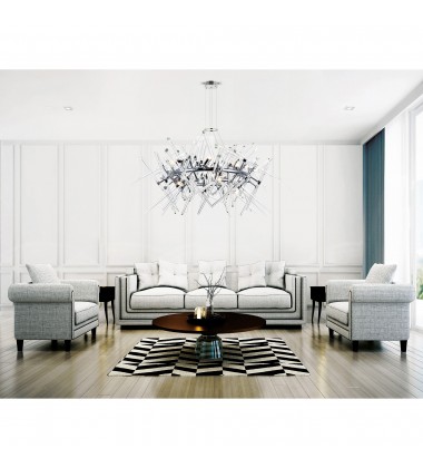  Icicle 12 Light Chandelier With Chrome Finish (1154P43-12-601-O) - CWI