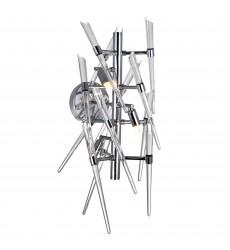  Icicle 3 Light Wall Light With Chrome Finish (1154W11-3-601) - CWI