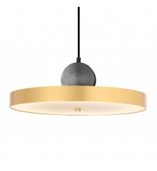  Saleen LED Pendant with Brass+Black Finish (1156P16-625) - CWI Lighting