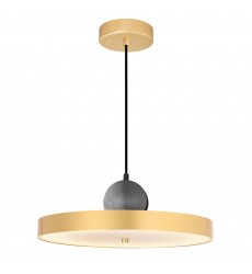  Saleen LED Pendant with Brass+Black Finish (1156P16-625) - CWI Lighting