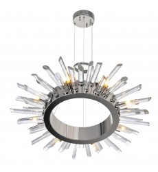  Thorns 8 Light Chandelier With Polished Nickel Finish (1170P25-8-613) - CWI