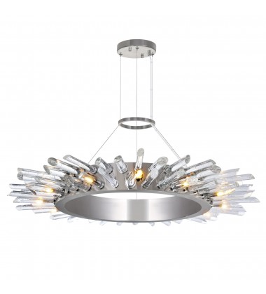  Thorns 12 Light Chandelier With Polished Nickel Finish (1170P32-12-613) - CWI