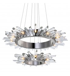  Thorns 18 Light Chandelier With Polished Nickel Finish (1170P32-18-613) - CWI
