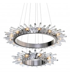  Thorns 23 Light Chandelier With Polished Nickel Finish (1170P39-23-613) - CWI