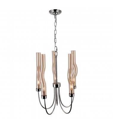  Meduse 5 Light Chandelier With Polished Nickel Finish (1203P16-5-613) - CWI
