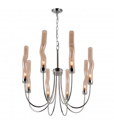 Meduse 8 Light Chandelier With Polished Nickel Finish (1203P21-8-613) - CWI Meduse 8 Light Chandelier With Polished Nickel Finish (1203P21-8-613) - CWI