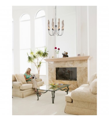 Meduse 8 Light Chandelier With Polished Nickel Finish (1203P21-8-613) - CWI Meduse 8 Light Chandelier With Polished Nickel Finish (1203P21-8-613) - CWI