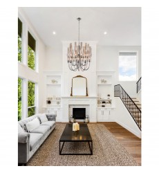  Meduse 22 Light Chandelier With Polished Nickel Finish (1203P29-22-613) - CWI