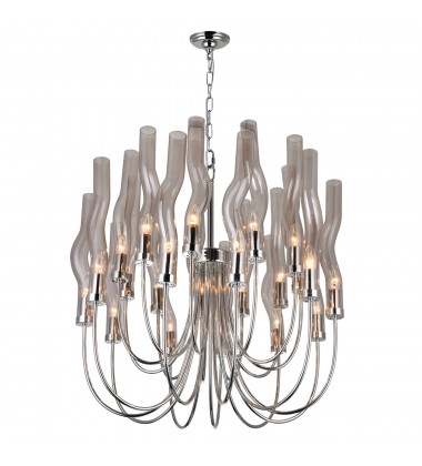 Meduse 22 Light Chandelier With Polished Nickel Finish (1203P29-22-613) - CWI Meduse 22 Light Chandelier With Polished Nickel Finish (1203P29-22-613) - CWI