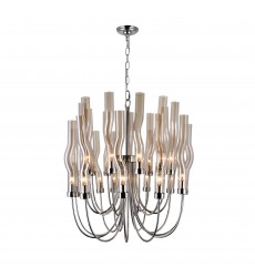  Meduse 22 Light Chandelier With Polished Nickel Finish (1203P29-22-613) - CWI